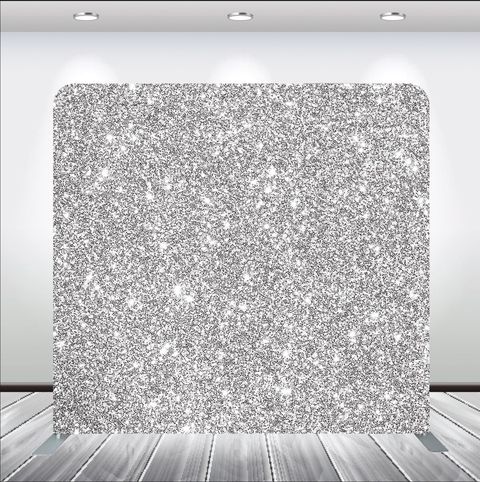 Glitter Silver photo booth backdrop