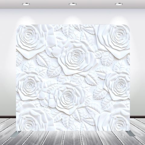 Paper Flowers photo booth backdrop